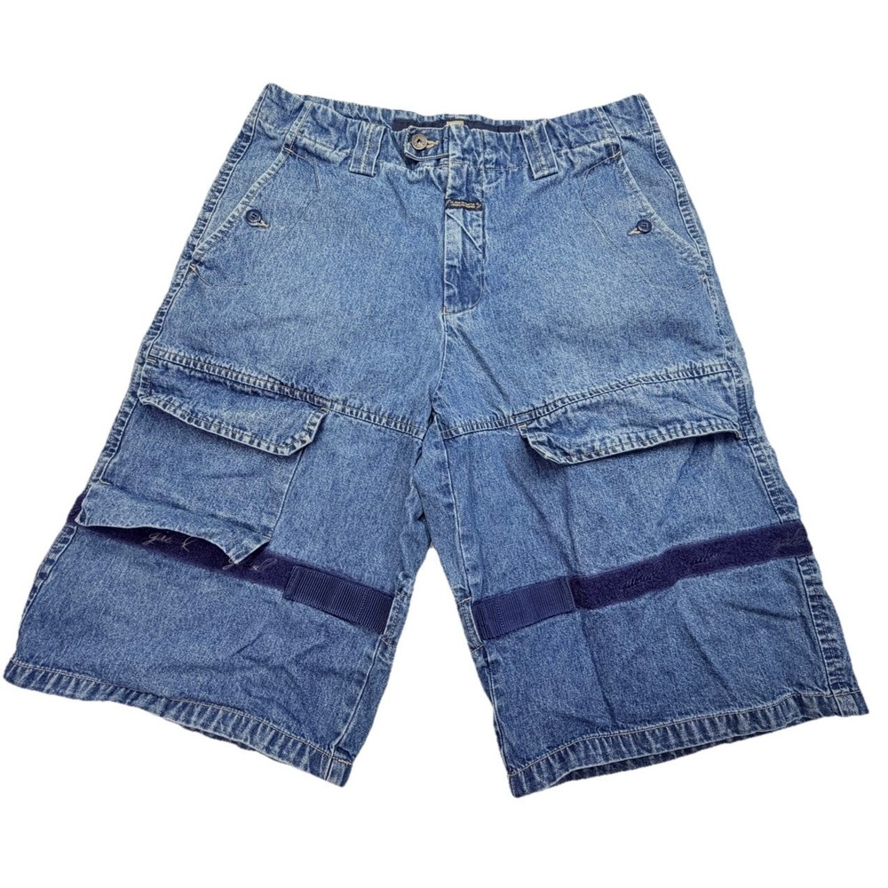 Vintage Marithe Francois Girbaud Cargo Shorts 34 Denim Shuttle Tape Y2K